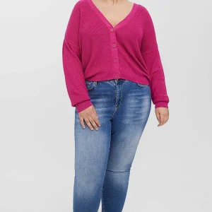 Vero Moda Curve Curve - Tulex Cardigan In Berry*Women Jumpers & Cardigans