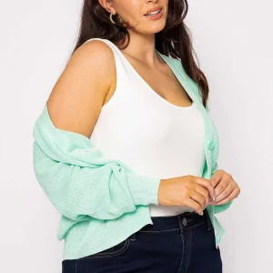 Vero Moda Curve Curve - Tulex Cardigan In Mint*Women Jumpers & Cardigans