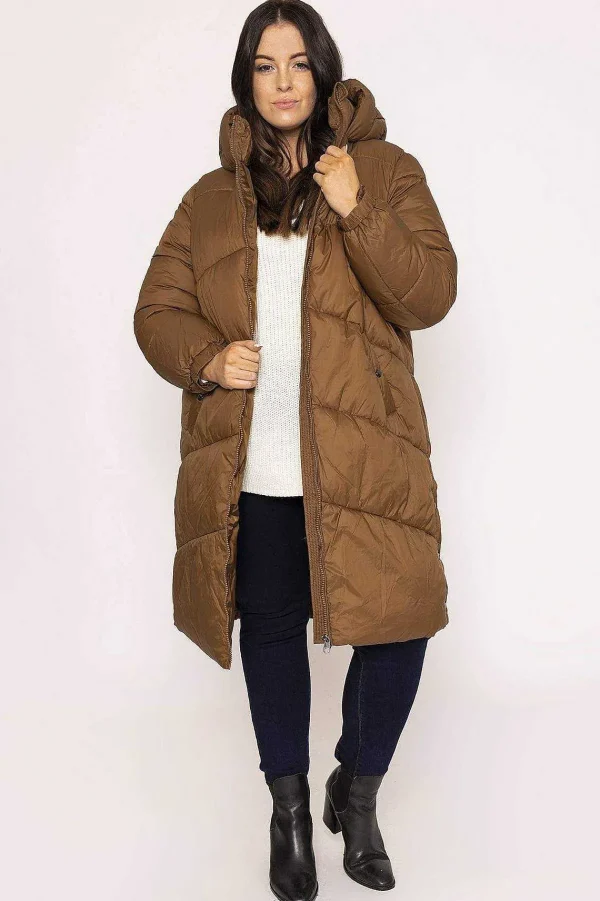 Vero Moda Curve Curve - Upsala Long Jacket In Brown*Women Coats & Jackets