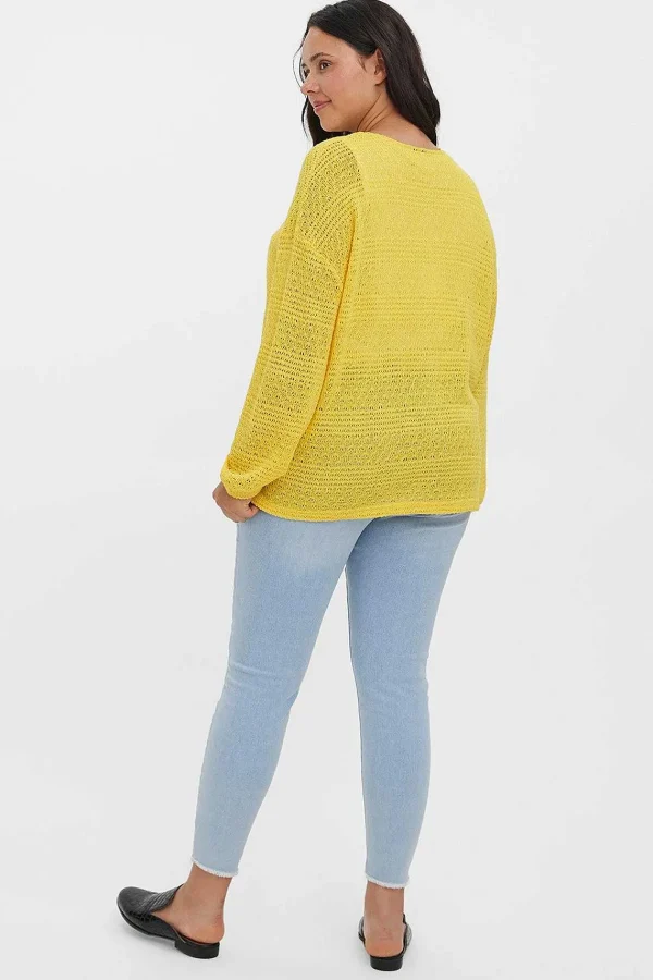 Vero Moda Curve Curve - Whitney Cardigan In Yellow*Women Jumpers & Cardigans