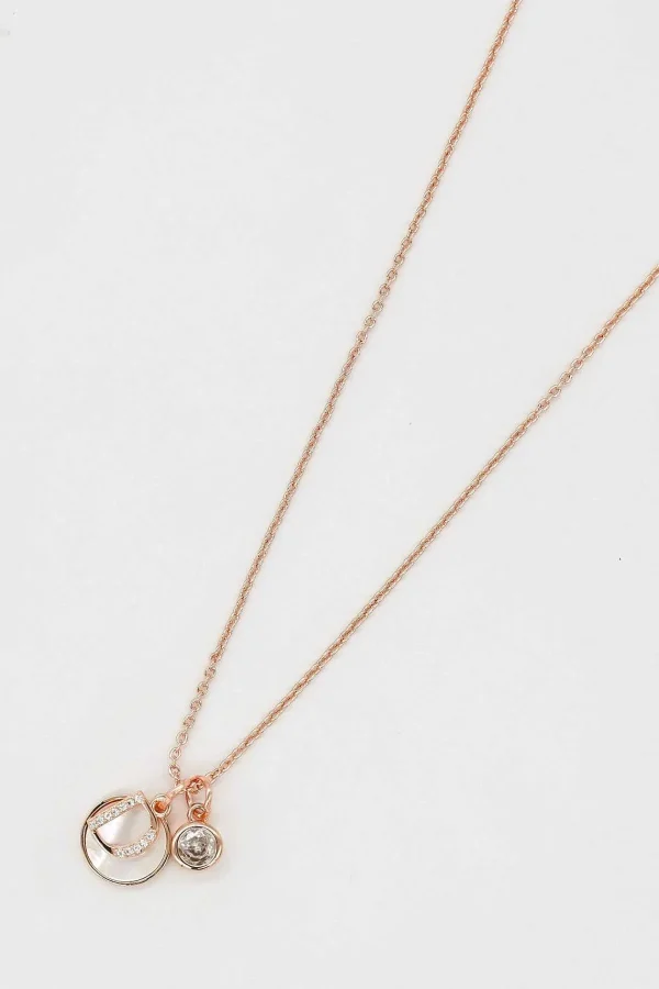 Cherish D Initial Necklace In Rose Gold* Jewellery