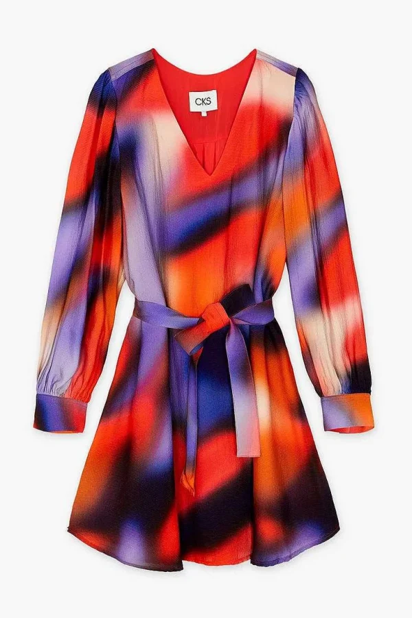 Cks Fashion Daisys Short Dress In Multi Print*Women Dresses & Jumpsuits