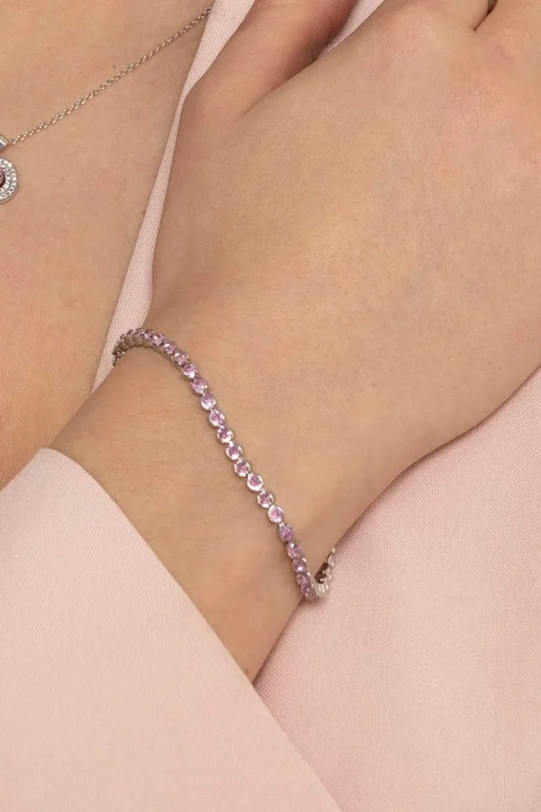 Knight & Day Dakota Pink Tennis Bracelet* Jewellery