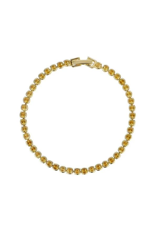 Knight & Day Dakota Yellow Tennis Bracelet* Jewellery