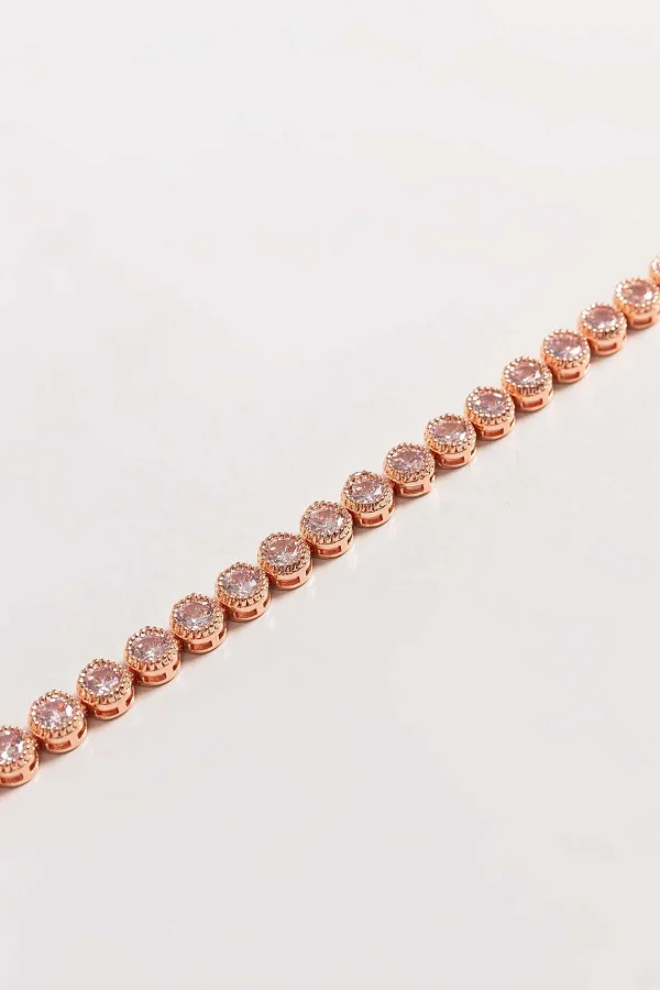Knight & Day Danna Rose Gold Tennis Bracelet* Jewellery