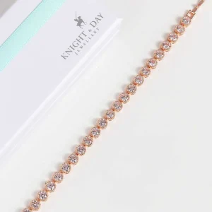 Knight & Day Danna Rose Gold Tennis Bracelet* Jewellery
