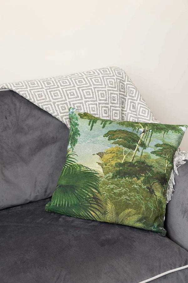 Carraig Donn HOME Dark Jungle Print Cushion* Homeware