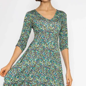 J'aime la Vie Deirdre Dress In Teal Print*Women Dresses & Jumpsuits