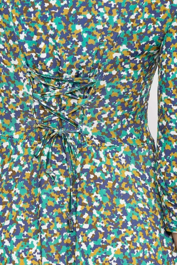 J'aime la Vie Deirdre Dress In Teal Print*Women Dresses & Jumpsuits