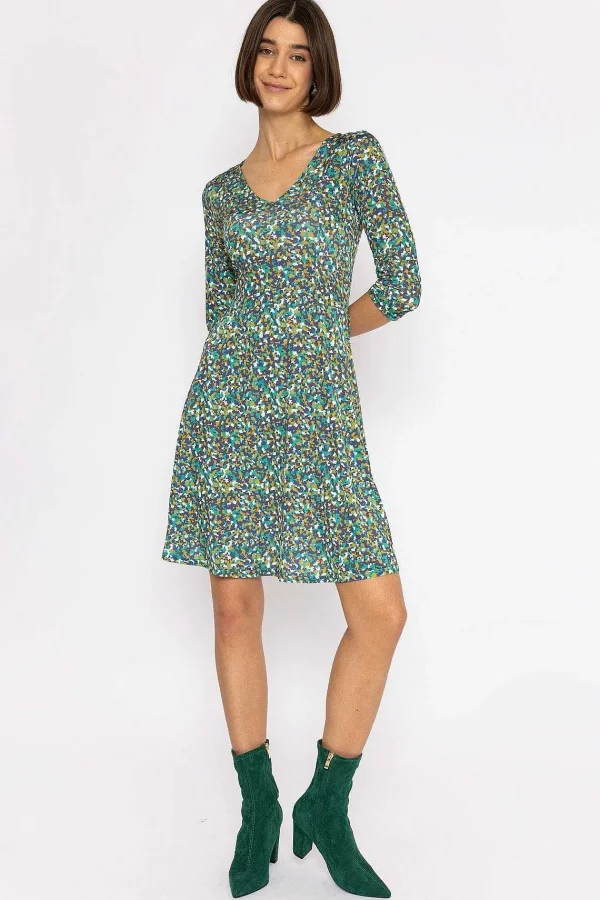 J'aime la Vie Deirdre Dress In Teal Print*Women Dresses & Jumpsuits