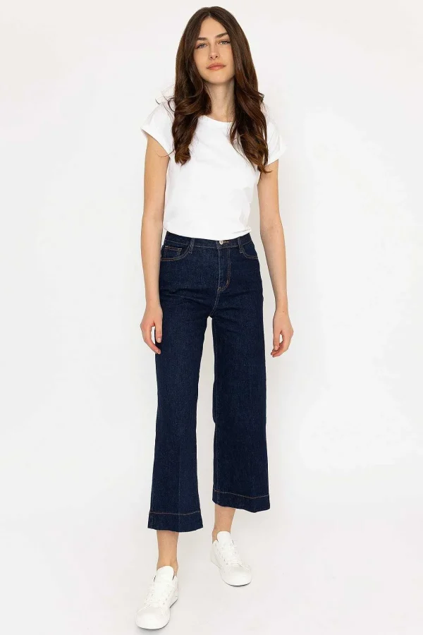 Oraije Denim Cropped Wide Leg Jeans*Women Jeans & Trousers