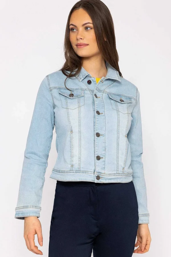 Kelly & Grace Weekend Denim Jacket In Light Blue*Women Coats & Jackets