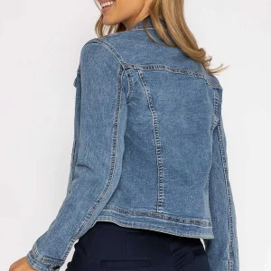 Kelly & Grace Weekend Denim Jacket In Medium Blue*Women Coats & Jackets