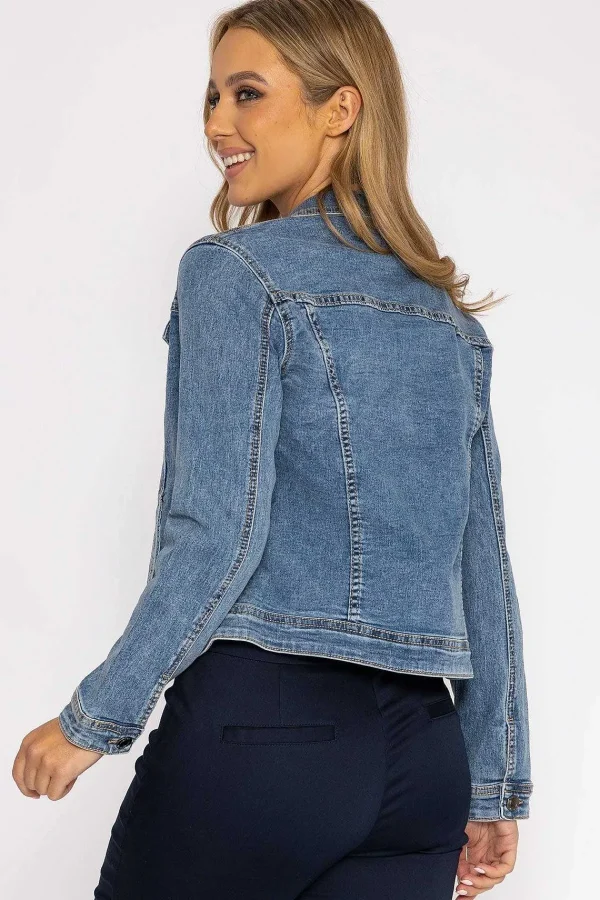 Kelly & Grace Weekend Denim Jacket In Medium Blue*Women Coats & Jackets