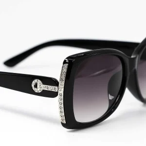 SOUL Accessories Diamante Oversized Sunglasses In Black* Sunglasses