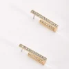 Soul Jewellery Diamante Rectangle Hoop Earrings*Women As Seen On Social