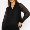 Rowen Avenue Dobby Texture Blouse In Black*Women Tops & Blouses
