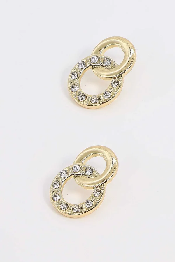 Joularie Double Circle Earrings* Earrings