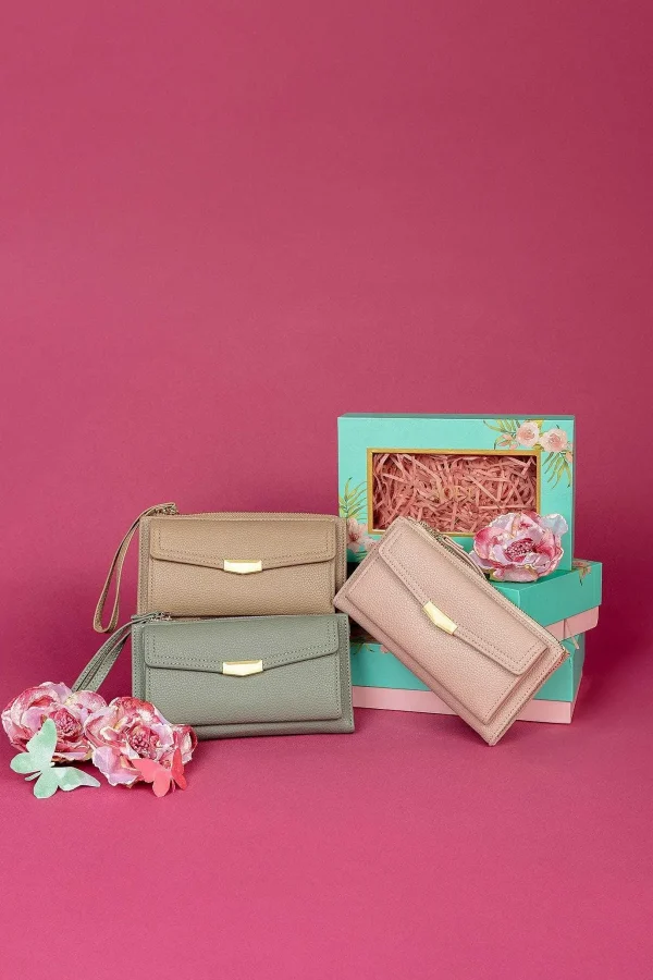 SOUL Accessories Double Compartment Purse In Beige* Purses & Wallets