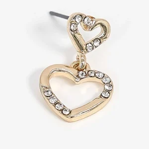 Soul Jewellery Double Heart Drop Earrings* Earrings