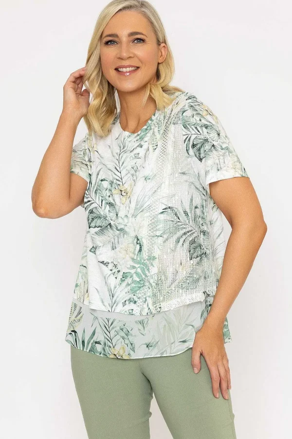 Voulez Vous Double Layer Burnout & Mesh Top*Women Tops & Blouses