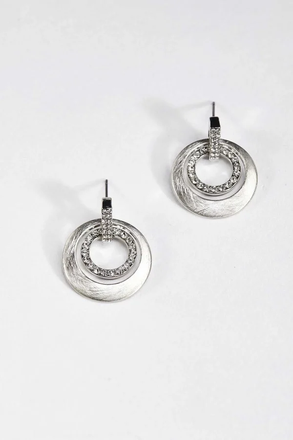 Soul Jewellery Double Ring Silver Earrings* Boxed Gifts