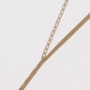 Joularie Double Strand Pearl Drop Chain* Necklaces