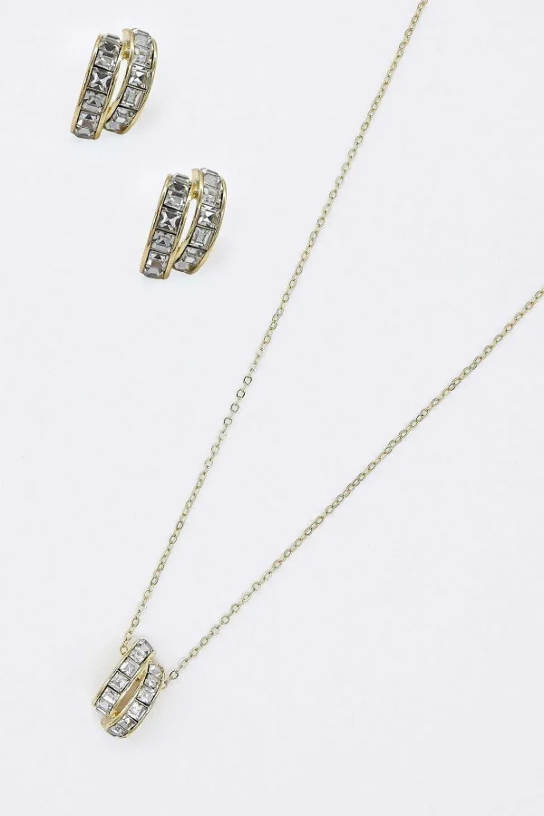 Joularie Double Strand Pendant Necklace In Gold* Necklaces