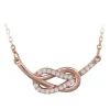 Tipperary Crystal Jewellery Double Swirl Hammock Pendant In Rose Gold* Her