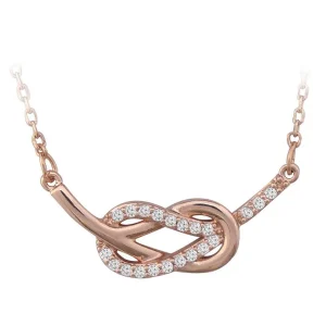 Tipperary Crystal Jewellery Double Swirl Hammock Pendant In Rose Gold* Her