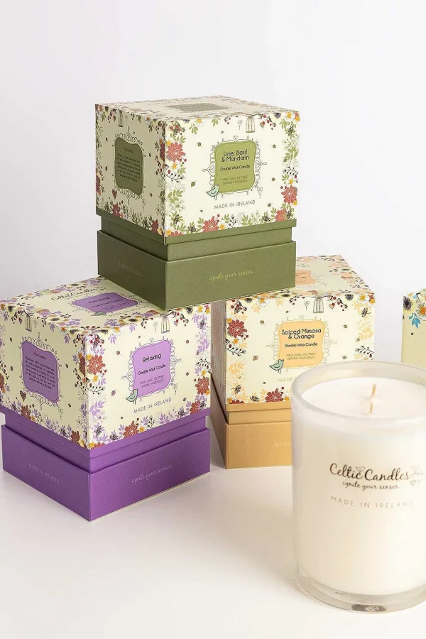 Celtic Candles Double Wick Lime & Basil Candle* Homeware