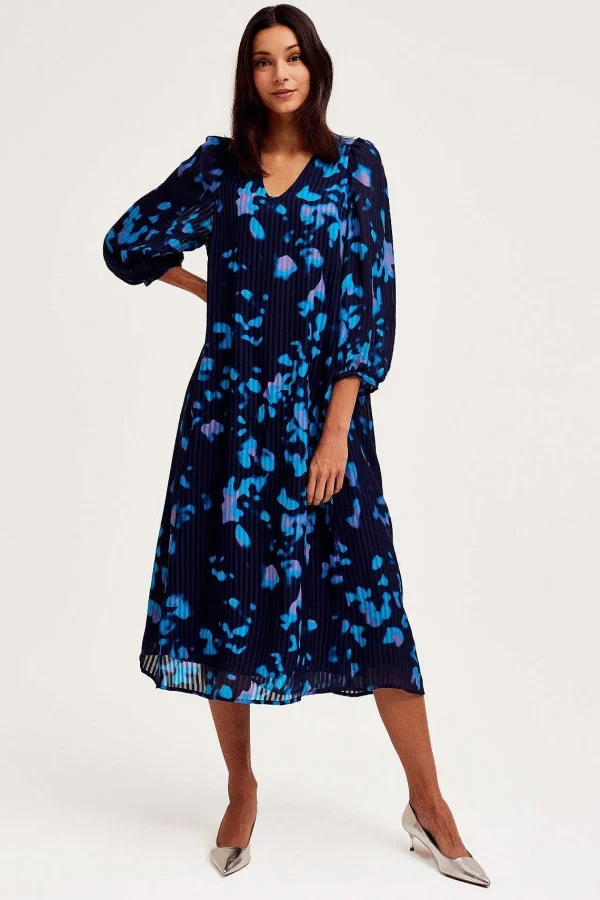 Cks Fashion Duco Pleated Midi Dress In Dark Blue*Women Dresses & Jumpsuits