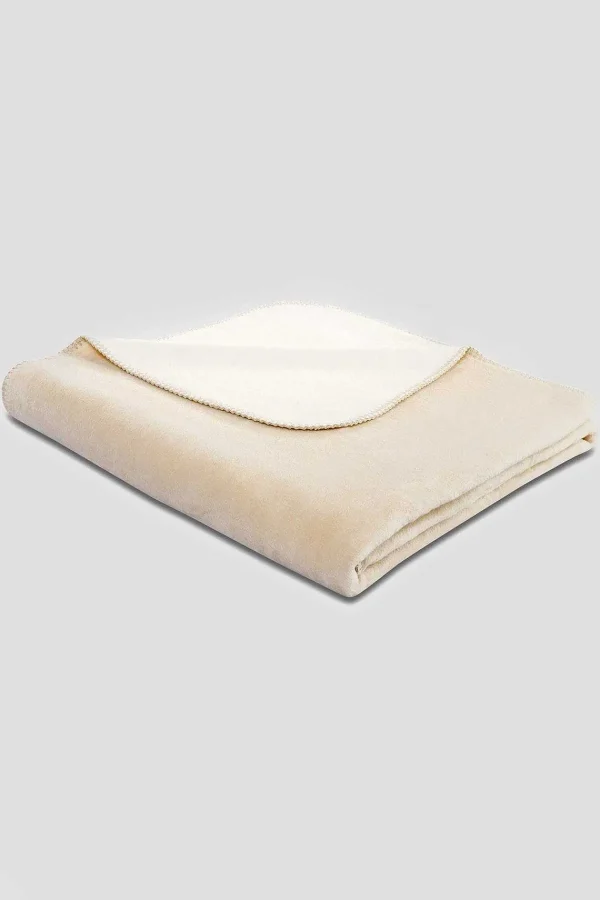 Biederlack Duo Cotton Throw 150X200Cm In Ecru* Homeware