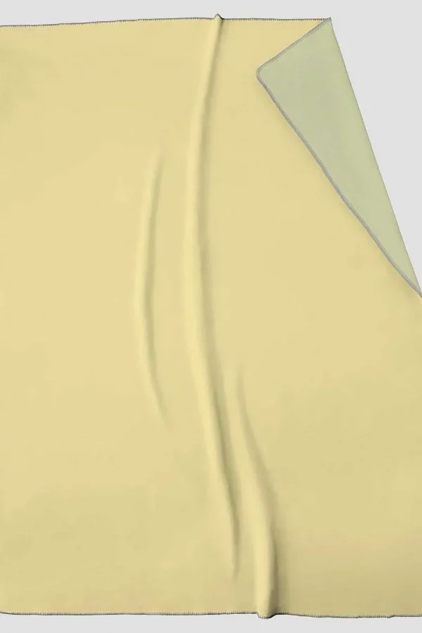 Biederlack Duo Cotton Throw 150X200Cm In Ochre* Homeware