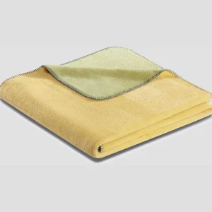 Biederlack Duo Cotton Throw 150X200Cm In Ochre* Homeware