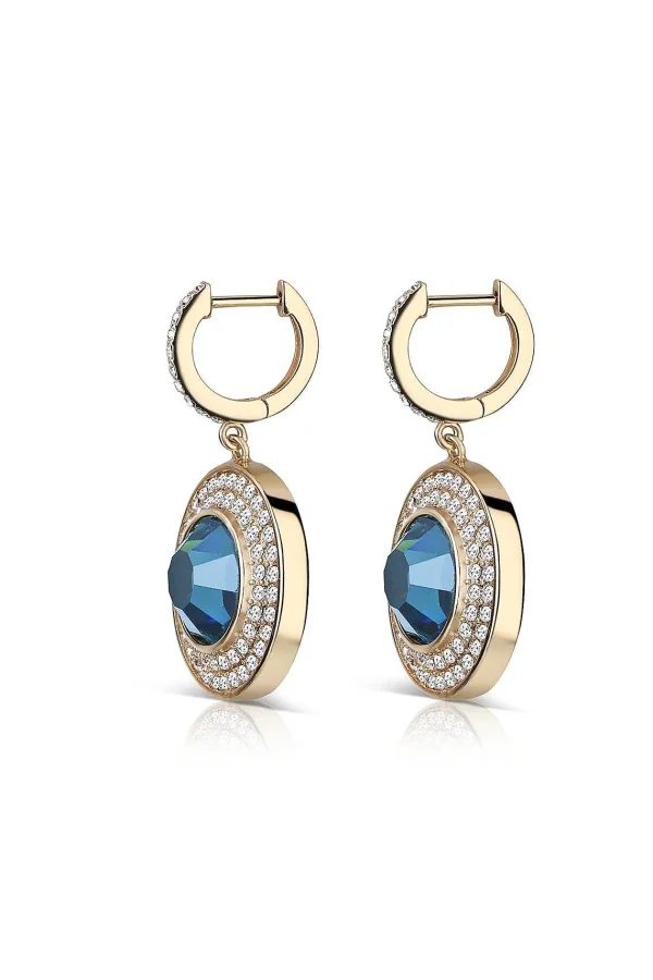 Newbridge Silverware Jewellery Earrings With Montana Stone* Boxed Gifts