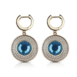 Newbridge Silverware Jewellery Earrings With Montana Stone* Boxed Gifts