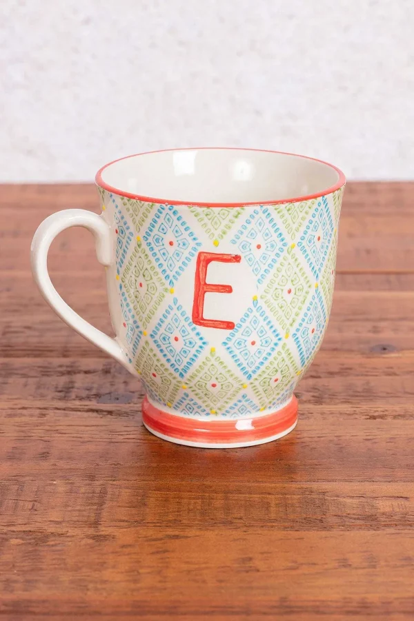 Eclectic Alphabet Mug E* Homeware