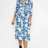 Pala D'oro Eithne Midi Dress In Blue Print*Women Dresses & Jumpsuits