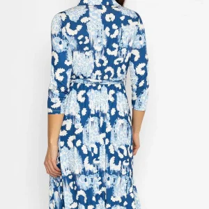 Pala D'oro Eithne Midi Dress In Blue Print*Women Dresses & Jumpsuits