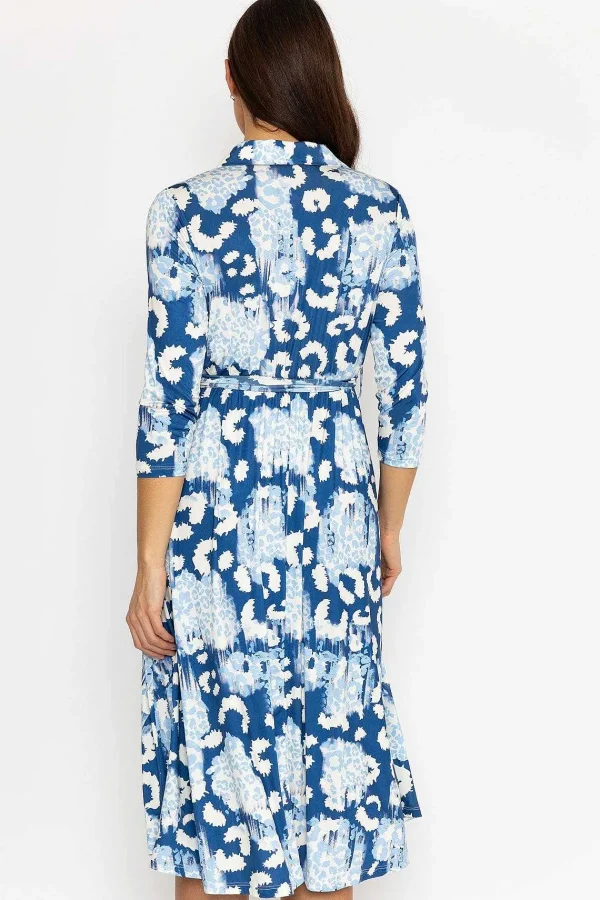 Pala D'oro Eithne Midi Dress In Blue Print*Women Dresses & Jumpsuits
