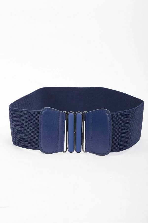SOUL Accessories Elasticated Navy Belt* Belts