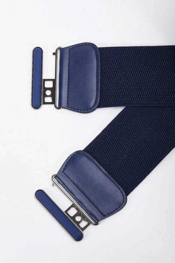 SOUL Accessories Elasticated Navy Belt* Belts