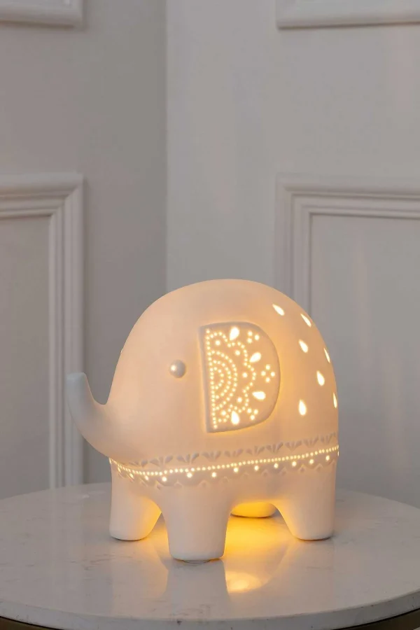 Carraig Donn HOME Elephant Led Ceramic Lamp* Homeware