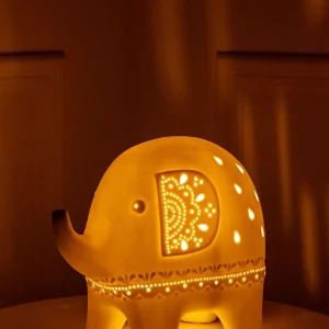 Carraig Donn HOME Elephant Led Ceramic Lamp* Homeware