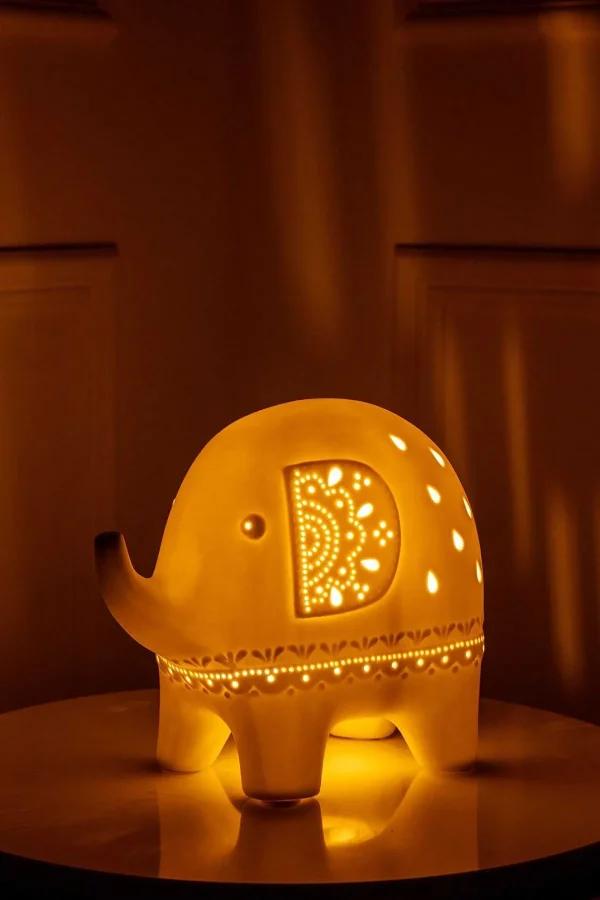 Carraig Donn HOME Elephant Led Ceramic Lamp* Homeware