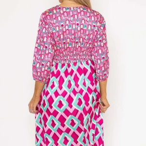Pala D'oro Eliza Midi Dress In Pink*Women Dresses & Jumpsuits