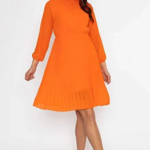 Pala D'oro Ella Knee Length Dress In Orange*Women Dresses & Jumpsuits