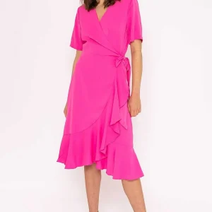 Rowen Avenue Ella Midi Dress In Fuchsia*Women Dresses & Jumpsuits