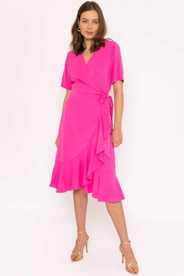 Rowen Avenue Ella Midi Dress In Fuchsia*Women Dresses & Jumpsuits